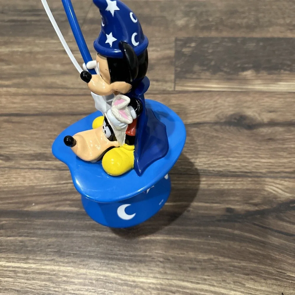 Vintage Ringling Bros. Mickey Mouse & Pluto Fantasia Water Bottle Heavy‎ Plastic
